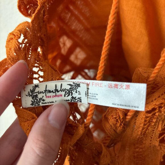 Intimately Free People Be My Battenburg Boho Crochet Bodysuit - Picture 3 of 14